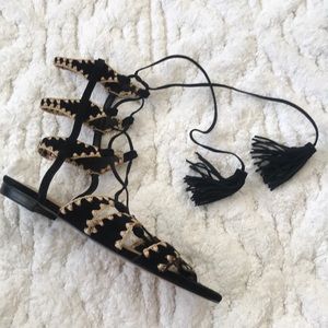 Schutz Salto Baixo Sandal